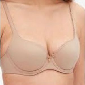 NWT - Love by GAP, Women’s Live-In Pretty Demi bra / size 36B / color beige